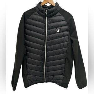 NWT Zyia Active Men's Black Whistler Full Zip Hybrid Jacket Coat - Size Small